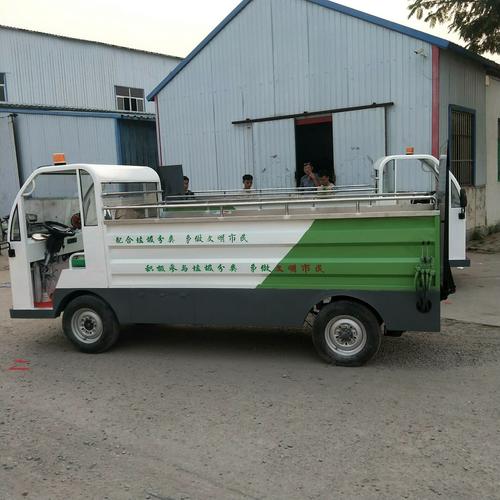 出厂物业工地环卫垃圾桶电动转运车工厂景区4桶6桶垃圾桶运输清运车